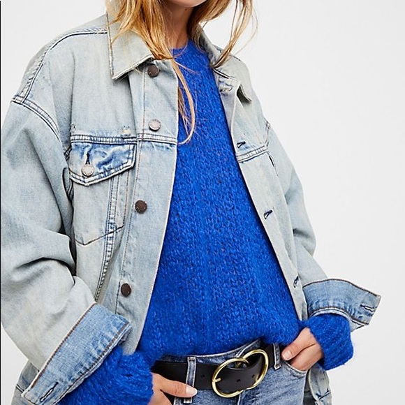 Free People Jackets & Blazers - Free People Denim Trucker Jacket